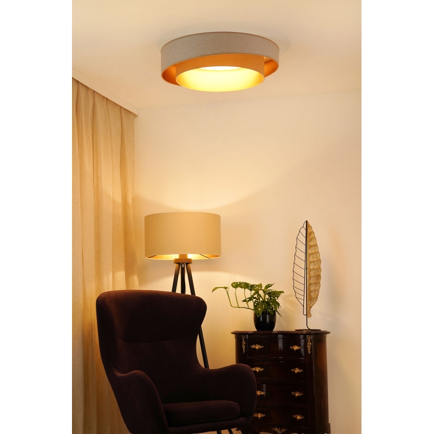 Brilagi - LED Stmievateľné stropné svietidlo VEGAS SHINE LED/24W/230V pr. 60 cm 3000/4000/6500K krémová/béžová + diaľkové ovládanie