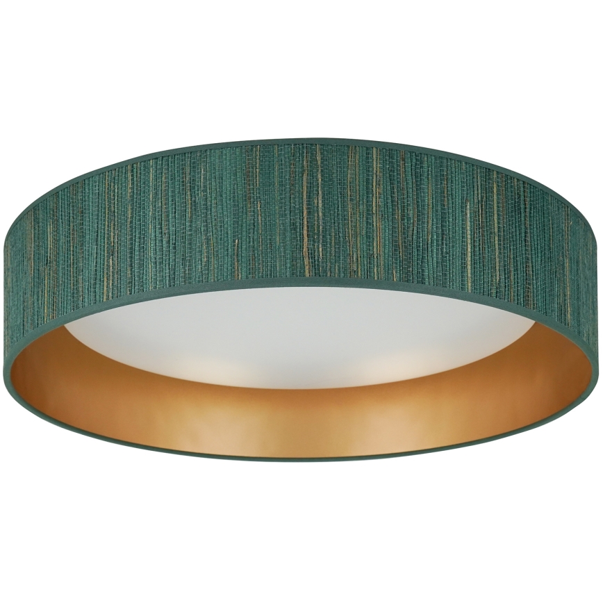 Brilagi - LED Stmievateľné stropné svietidlo VEGAS SHINE LED/24W/230V 3000/4000/6500K slama zelená/zlatá + diaľkové ovládanie