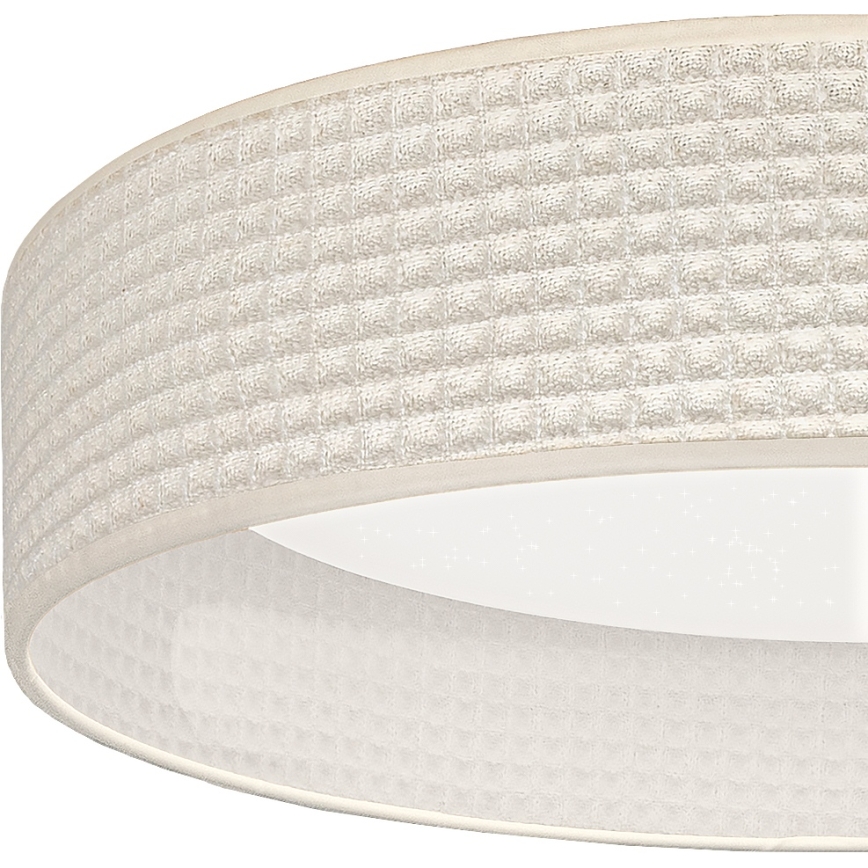 Brilagi - LED stmievané stropné svietidlo VELVET SMARTIX STARS LED/24W/230V 3000-6000K priemer 45 cm krémové Wi-Fi Tuya Beacon + diaľkové ovládanie
