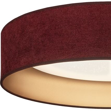 Brilagi - LED stmievateľné stropné svietidlo VELVET SMARTIX STARS LED/36W/230V 3000-6000K priemer 55 cm vínová/zlatá Wi-Fi Tuya Beacon + diaľkové ovládanie
