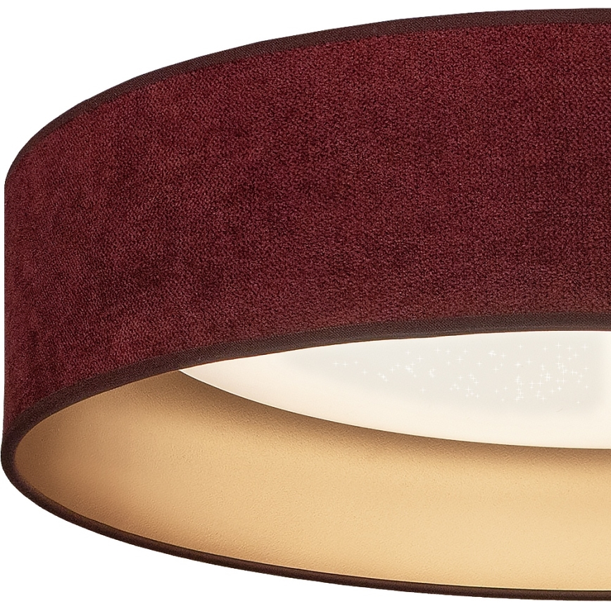 Brilagi - LED stmievateľné stropné svietidlo VELVET SMARTIX STARS LED/36W/230V 3000-6000K priemer 55 cm vínová/zlatá Wi-Fi Tuya Beacon + diaľkové ovládanie
