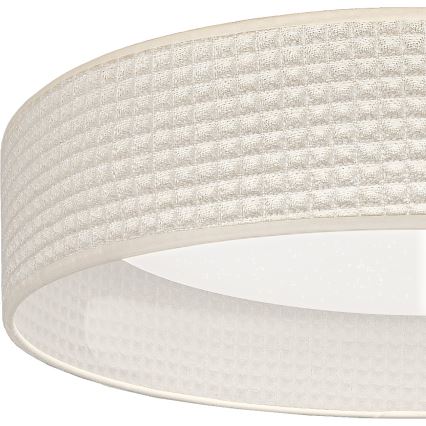 Brilagi - LED stmievateľné stropné svietidlo VELVET SMARTIX STARS LED/36W/230V 3000-6000K priemer 55 cm krémové Wi-Fi Tuya Beacon + diaľkové ovládanie