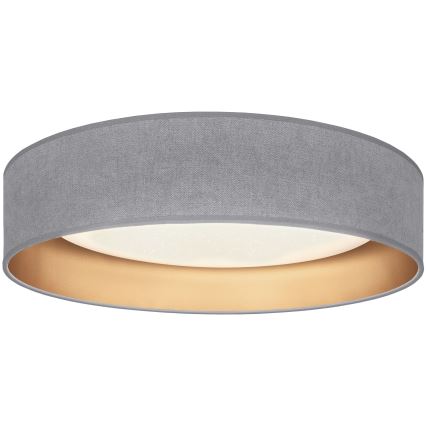 Brilagi - LED stmievateľné stropné svietidlo VELVET SMARTIX STARS LED/36W/230V 3000-6000K pr. 55 cm sivá/zlatá Wi-Fi Tuya Beacon + diaľkové ovládanie