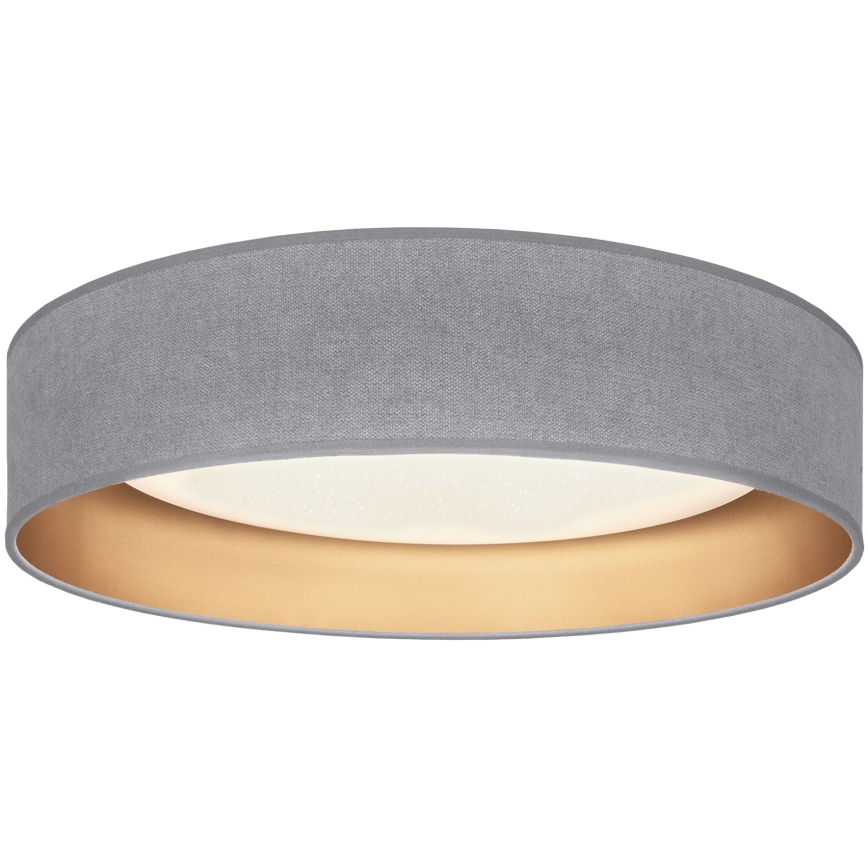 Brilagi - LED stmievateľné stropné svietidlo VELVET SMARTIX STARS LED/36W/230V 3000-6000K pr. 55 cm sivá/zlatá Wi-Fi Tuya Beacon + diaľkové ovládanie