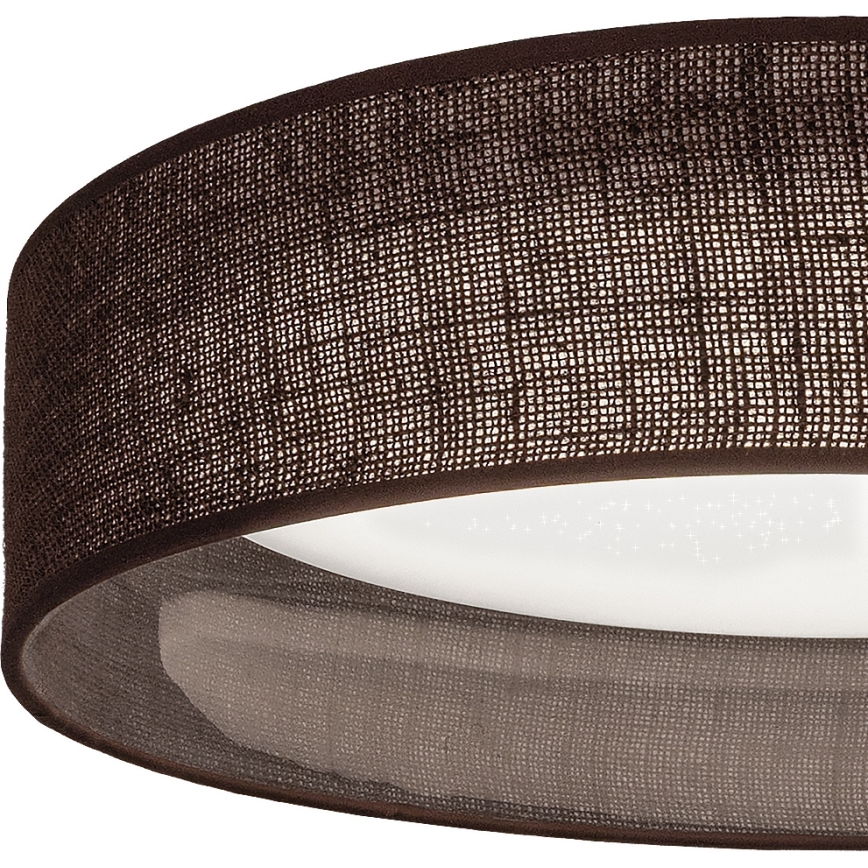 Brilagi - LED Stmievateľné stropné svietidlo VELVET SMARTIX STARS LED/24W/230V 3000-6000K pr. 45 cm hnedá Wi-Fi Tuya Beacon + diaľkové ovládanie