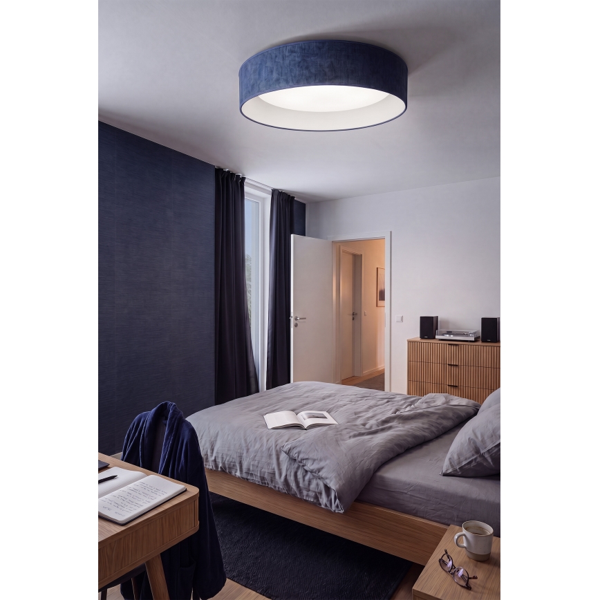 Brilagi - stmievateľné LED stropné svietidlo VELVET SMARTIX LED/24W/230V 3000-6000K pr. 45 cm modrá Wi-Fi Tuya Beacon + diaľkové ovládanie