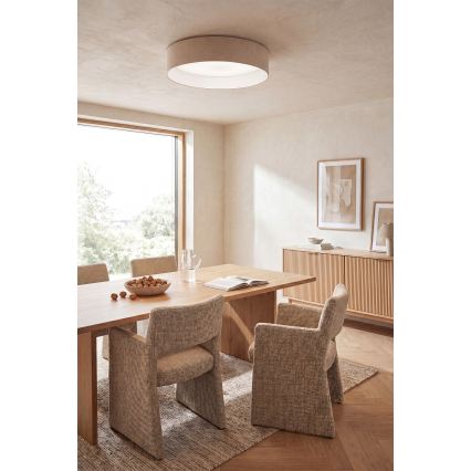 Brilagi - LED stmievateľné stropné svietidlo VELVET SMARTIX LED/24W/230V 3000-6000K pr. 45 cm krémová Wi-Fi Tuya Beacon + diaľkové ovládanie