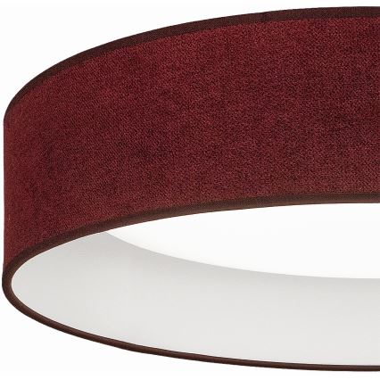 Brilagi - LED stmievateľné stropné svietidlo VELVET SMARTIX LED/24W/230V 3000-6000K pr. 45 cm vínová Wi-Fi Tuya Beacon + diaľkové ovládanie
