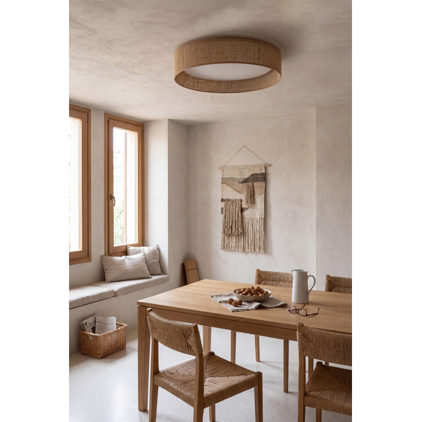 Brilagi - LED stmievateľné stropné svietidlo VELVET SMARTIX LED/24W/230V 3000-6000K priemer 45 cm béžová Wi-Fi Tuya Beacon + diaľkové ovládanie