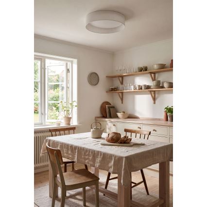 Brilagi - LED stmievateľné stropné svietidlo VELVET SMARTIX LED/24W/230V 3000-6000K pr. 45 cm biela Wi-Fi Tuya Beacon + diaľkové ovládanie