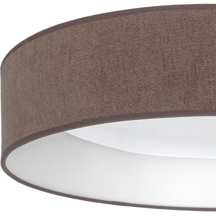 Brilagi - LED stmievateľné stropné svietidlo VELVET SMARTIX LED/24W/230V 3000-6000K pr. 45 cm hnedé Wi-Fi Tuya Beacon + diaľkové ovládanie