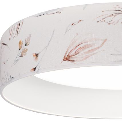Brilagi - LED stmievateľné stropné svietidlo VELVET SMARTIX LED/36W/230V 3000–6000K pr. 55 cm biela/kvetinový vzor Wi-Fi Tuya Beacon + diaľkové ovládanie