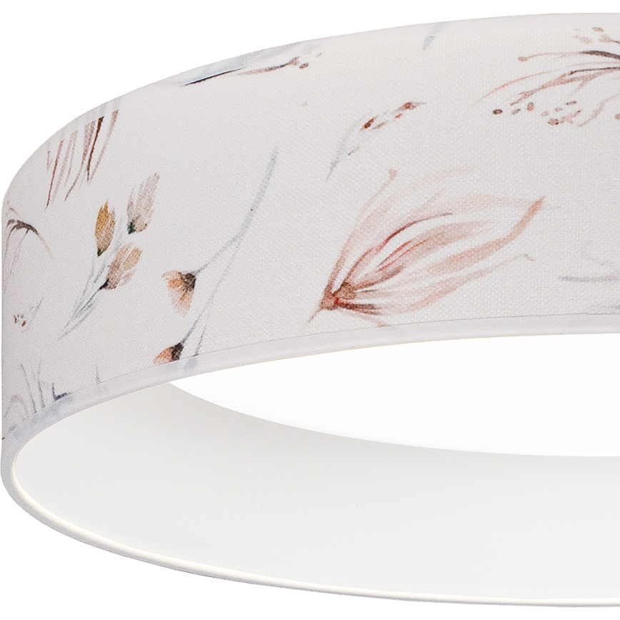 Brilagi - LED stmievateľné stropné svietidlo VELVET SMARTIX LED/36W/230V 3000–6000K pr. 55 cm biela/kvetinový vzor Wi-Fi Tuya Beacon + diaľkové ovládanie