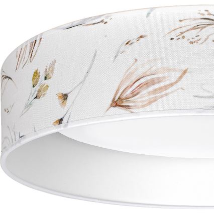 Brilagi - LED stmievateľné stropné svietidlo VELVET SMARTIX LED/36W/230V 3000–6000K pr. 55 cm biela/kvetinový vzor Wi-Fi Tuya Beacon + diaľkové ovládanie