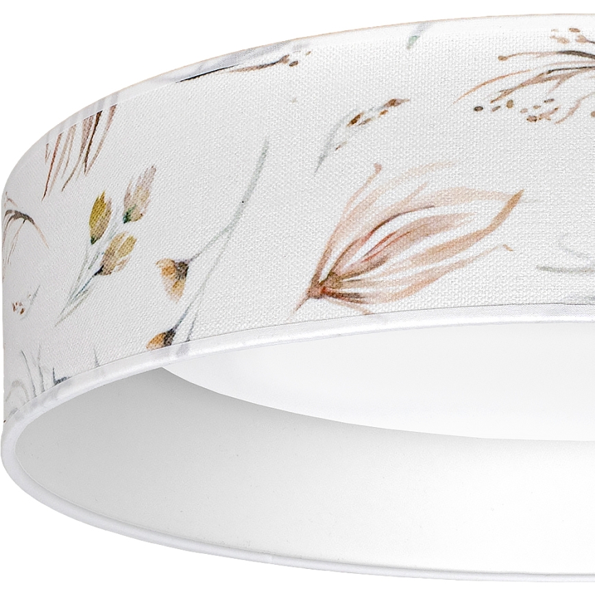 Brilagi - LED stmievateľné stropné svietidlo VELVET SMARTIX LED/36W/230V 3000–6000K pr. 55 cm biela/kvetinový vzor Wi-Fi Tuya Beacon + diaľkové ovládanie