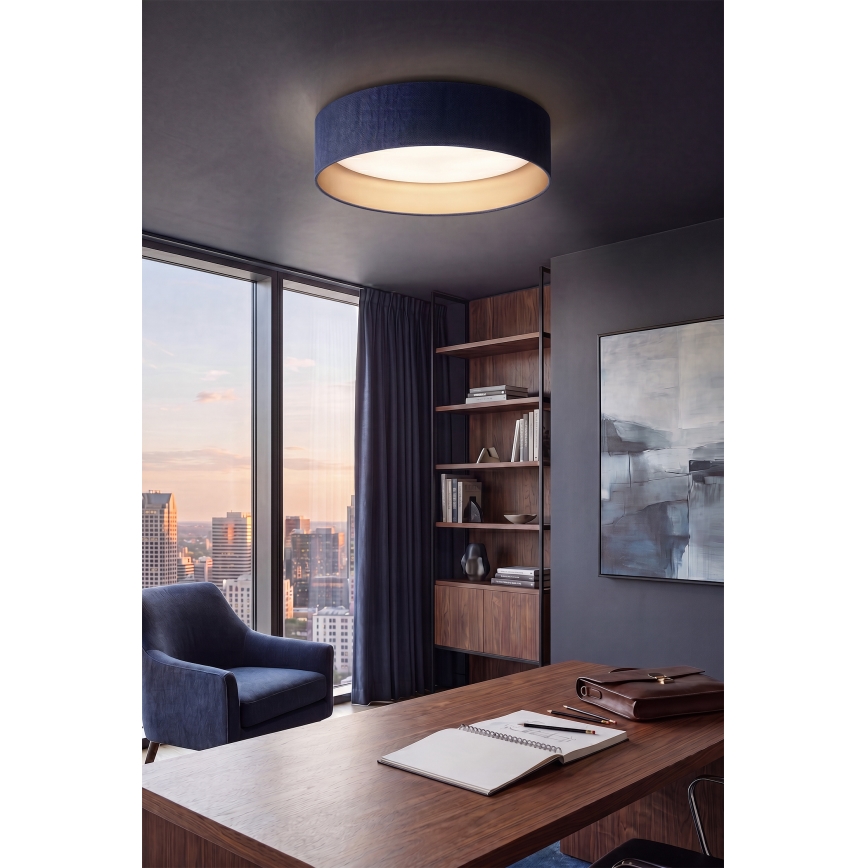 Brilagi - LED stmievateľné stropné svietidlo VELVET SMART VARI LED/24W/230V 3000-6500K pr. 45 cm modrá/zlatá + diaľkové ovládanie