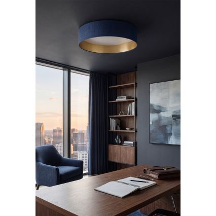 Brilagi - LED stmievateľné stropné svietidlo VELVET SMART VARI LED/24W/230V 3000-6500K pr. 45 cm modrá/zlatá + diaľkové ovládanie