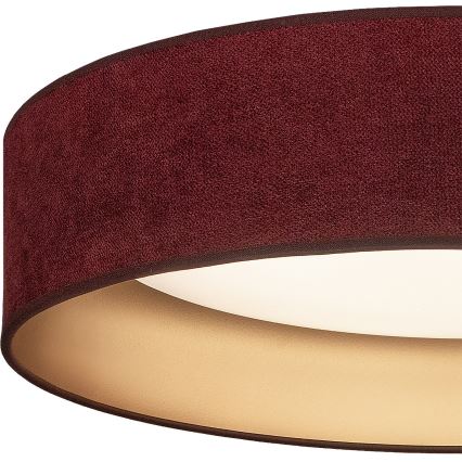 Brilagi - LED stmievateľné stropné svietidlo VELVET SMART VARI LED/24W/230V 3000-6500K priemer 45 cm bordová/zlatá + diaľkové ovládanie