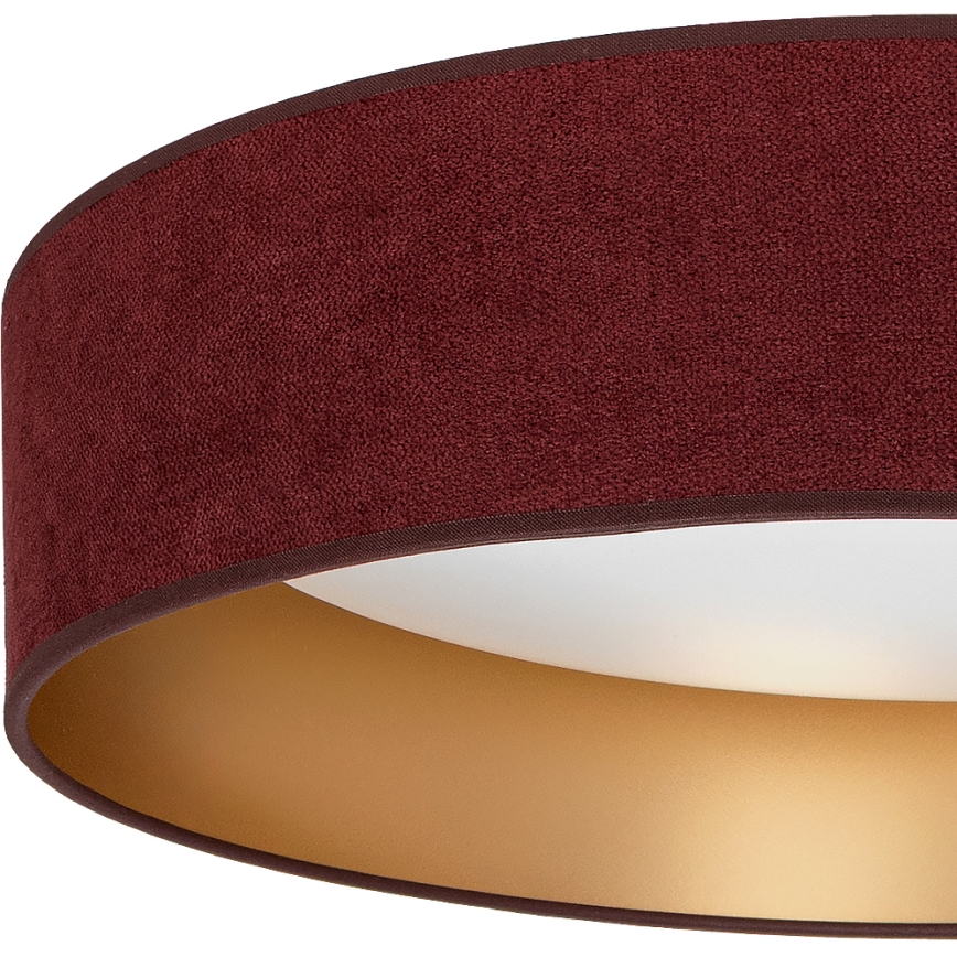 Brilagi - LED stmievateľné stropné svietidlo VELVET SMART VARI LED/24W/230V 3000-6500K priemer 45 cm bordová/zlatá + diaľkové ovládanie