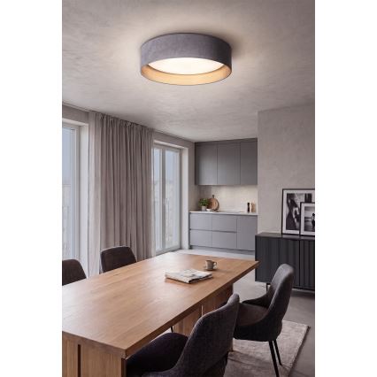 Brilagi - LED stmievateľné stropné svietidlo VELVET SMART VARI LED/36W/230V 3000-6500K pr. 55 cm šedá/zlatá + diaľkové ovládanie