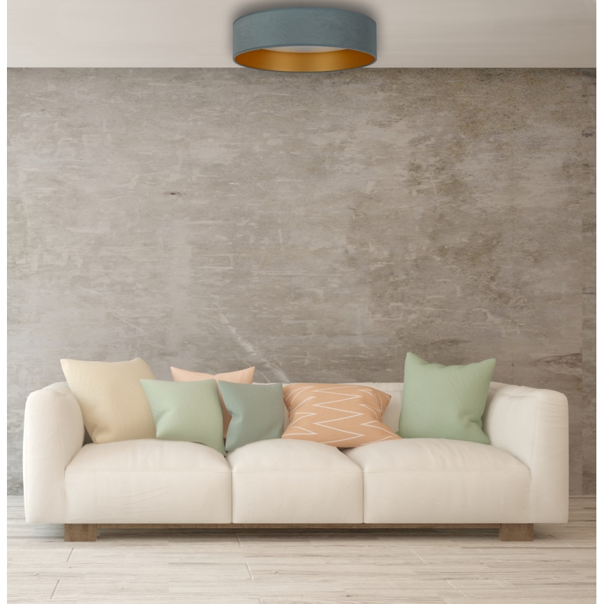 Brilagi - LED Stmievateľné stropné svietidlo VELVET SMART LED/24W/230V pr. 45 cm 2700-6500K Wi-Fi Tuya mintová/zlatá + diaľkové ovládanie