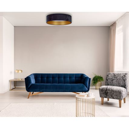 Brilagi - LED Stmievateľné stropné svietidlo VELVET SMART LED/36W/230V pr. 55 cm 2700-6500K Wi-Fi Tuya modrá/zlatá + diaľkové ovládanie