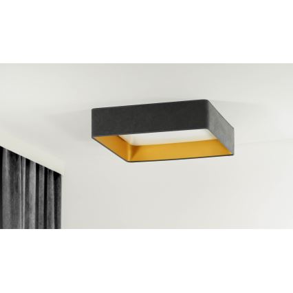 Brilagi - LED Stmievateľné stropné svietidlo VELVET SQUARE LED/24W/230V 3000/4000/6500K + diaľkové ovládanie šedá