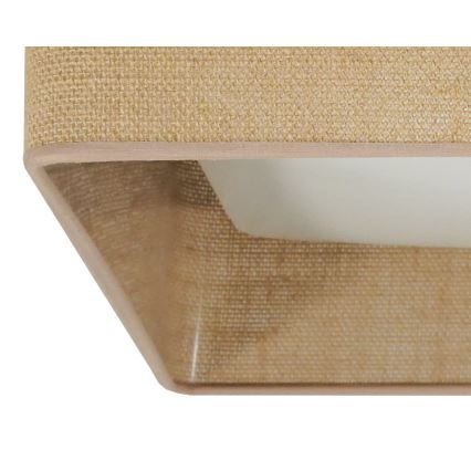 Brilagi - LED Stmievateľné stropné svietidlo VELVET SQUARE SMART LED/36W/230V 60x60 cm 2700-6500K Wi-Fi Tuya + diaľkové ovládanie hnedá