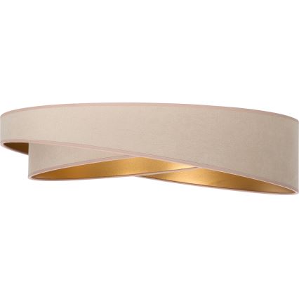 BRILAGI - LED Stmievateľné stropné svietidlo VELVET TWIST LED/36W/230V 3000-6000K pr. 65 cm Wi-Fi Tuya Beacon béžová/zlatá + diaľkové ovládanie