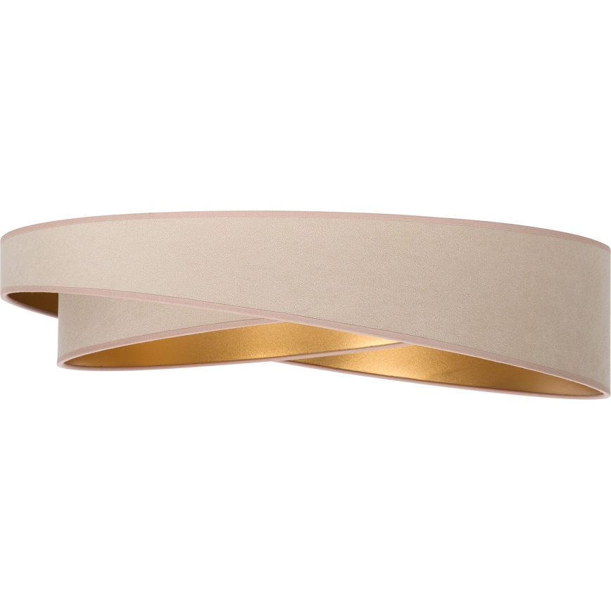 BRILAGI - LED Stmievateľné stropné svietidlo VELVET TWIST LED/36W/230V 3000-6000K pr. 65 cm Wi-Fi Tuya Beacon béžová/zlatá + diaľkové ovládanie