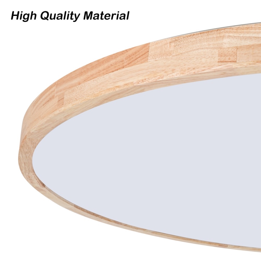 Brilagi - LED stmievateľné stropné svietidlo WOODLINE LED/128W/230V 3000-6000K dub pr. 100 cm + diaľkové ovládanie