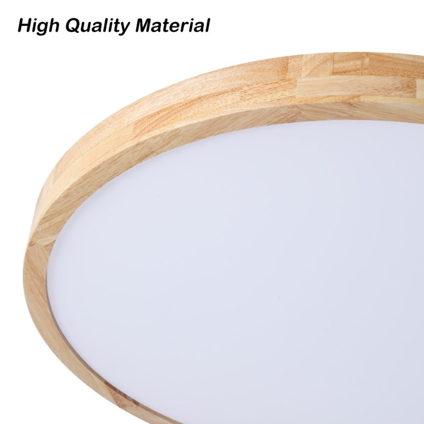 Brilagi - LED stmievateľné stropné svietidlo WOODLINE LED/72W/230V 3000-6000K dub pr. 60 cm + diaľkové ovládanie