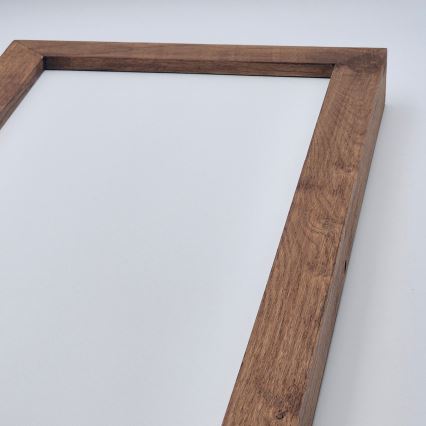 Brilagi - LED Stmievateľné kúpeľňové stropné svietidlo WOODY FRAME LED/50W/230V dub čerešňa 120x30 cm 3000-6000K IP44 + diaľkové ovládanie