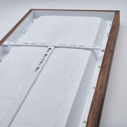 Brilagi - LED Stmievateľné kúpeľňové stropné svietidlo WOODY FRAME LED/50W/230V dub čerešňa 120x30 cm 3000-6000K IP44 + diaľkové ovládanie