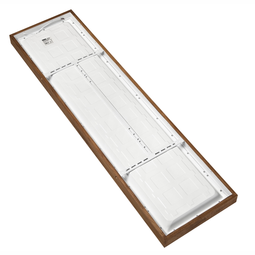 Brilagi - LED Stmievateľné kúpeľňové stropné svietidlo WOODY FRAME LED/50W/230V dub čerešňa 120x30 cm 3000-6000K IP44 + diaľkové ovládanie