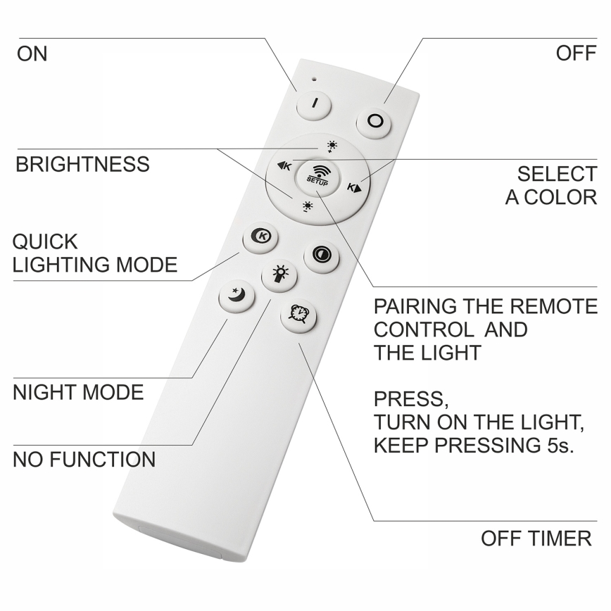 Brilagi - LED Stmievateľné kúpeľňové stropné svietidlo WOODY FRAME LED/50W/230V dub čerešňa 120x30 cm 3000-6000K IP44 + diaľkové ovládanie