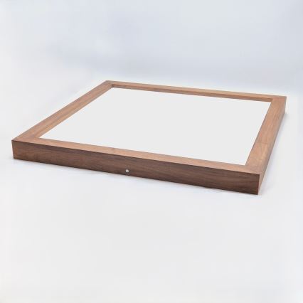 Brilagi - LED Stmievateľné kúpeľňové stropné svietidlo WOODY FRAME LED/50W/230V dub čerešňa 60x60 cm 3000-6000K IP44 + diaľkové ovládanie