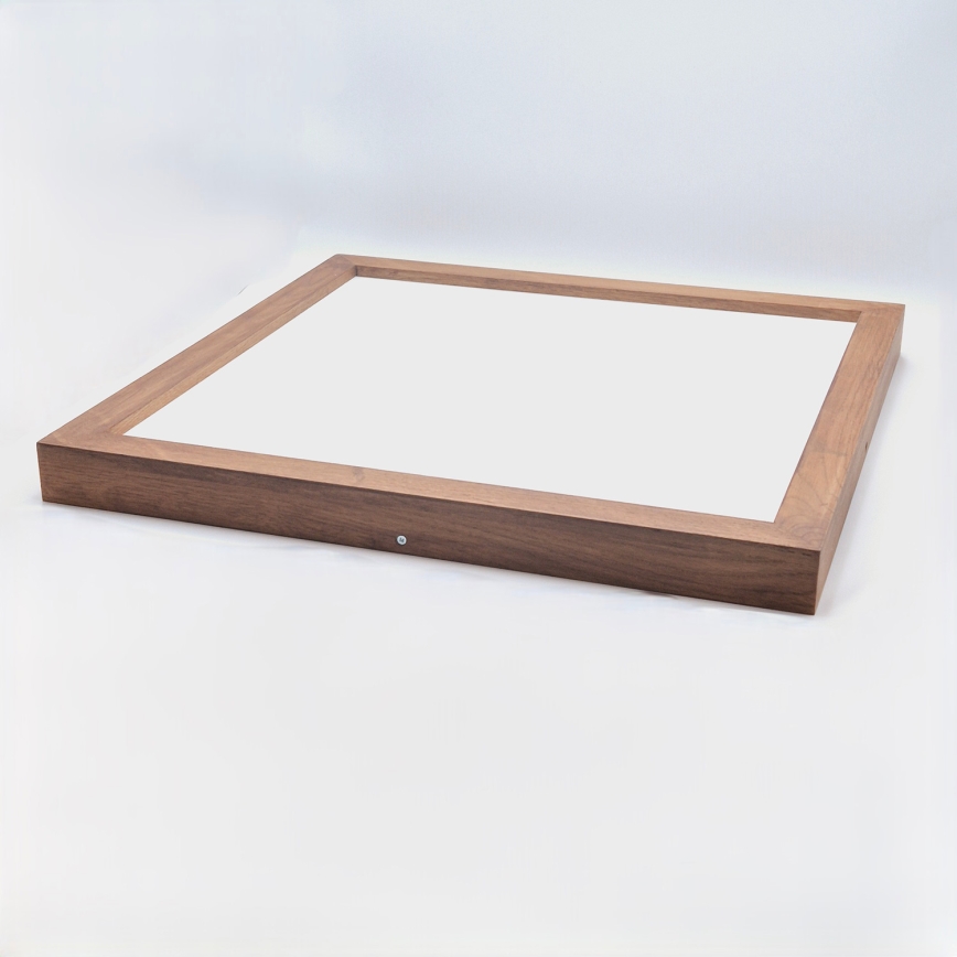 Brilagi - LED Stmievateľné kúpeľňové stropné svietidlo WOODY FRAME LED/50W/230V dub čerešňa 60x60 cm 3000-6000K IP44 + diaľkové ovládanie