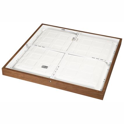Brilagi - LED Stmievateľné kúpeľňové stropné svietidlo WOODY FRAME LED/50W/230V dub čerešňa 60x60 cm 3000-6000K IP44 + diaľkové ovládanie