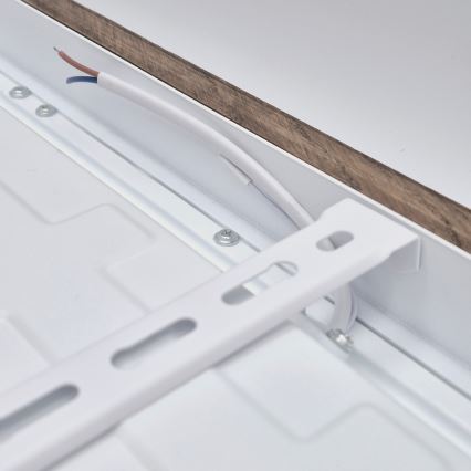 Brilagi - LED Stmievateľné kúpeľňové stropné svietidlo WOODY FRAME LED/50W/230V dub orech 60x60 cm 3000-6000K IP44 + diaľkové ovládanie