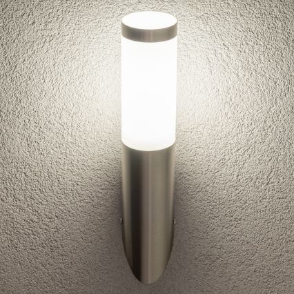 BRILAGI - LED stmievateľné vonkajšie nástenné svietidlo ELIA 1xE27/6W/230V 2700-6500K IP44 matný chróm