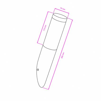 BRILAGI - LED stmievateľné vonkajšie nástenné svietidlo ELIA 1xE27/6W/230V 2700-6500K IP44 matný chróm