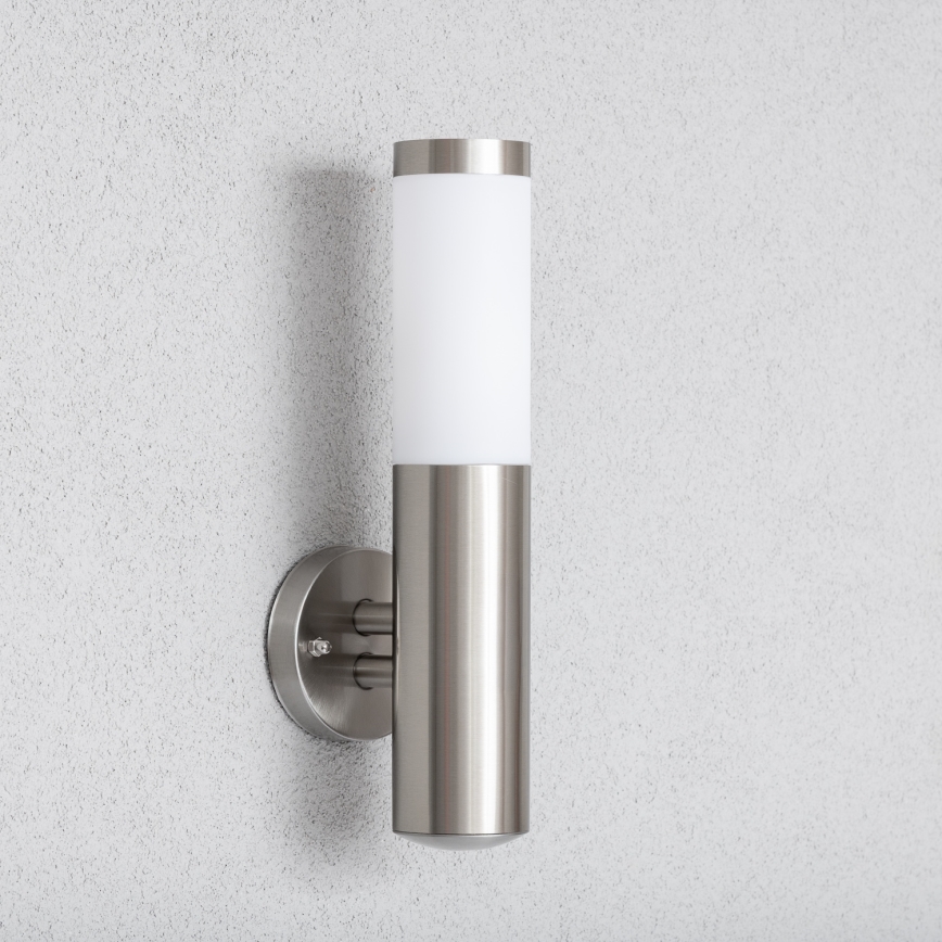 BRILAGI - LED stmievateľná vonkajšia nástenná lampa ELIA 1xE27/6W/230V 2700-6500K IP44 Wi-Fi matný chróm