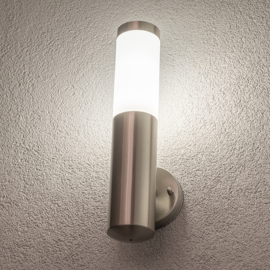 BRILAGI - LED stmievateľná vonkajšia nástenná lampa ELIA 1xE27/6W/230V 2700-6500K IP44 Wi-Fi matný chróm