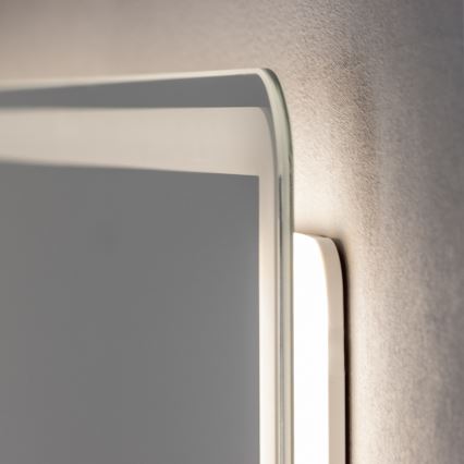 Brilagi - Stmievateľné LED kúpeľňové vyhrievané zrkadlo s podsvietením BELLA LED/19W/230V 60x90 cm 3000/4000/6500K IP44 CRI 90