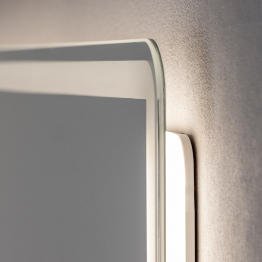 Brilagi - Stmievateľné LED kúpeľňové vyhrievané zrkadlo s podsvietením BELLA LED/19W/230V 60x90 cm 3000/4000/6500K IP44 CRI 90