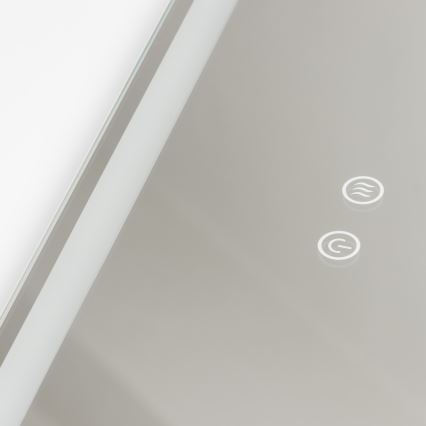Brilagi - Stmievateľné LED kúpeľňové vyhrievané zrkadlo s podsvietením BELLA LED/19W/230V 60x90 cm 3000/4000/6500K IP44 CRI 90