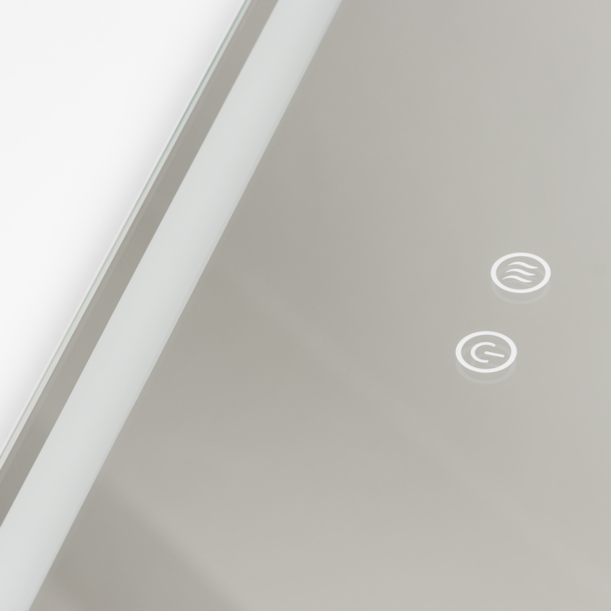 Brilagi - Stmievateľné LED kúpeľňové vyhrievané zrkadlo s podsvietením BELLA LED/19W/230V 60x90 cm 3000/4000/6500K IP44 CRI 90