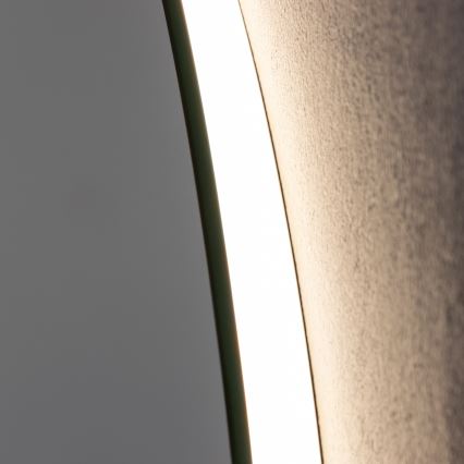 Brilagi - LED stmievateľné kúpeľňové vyhrievané zrkadlo s podsvietením DEMI ECO LED/12W/230V pr. 60 cm 3000/4000/6500K IP44 CRI 90