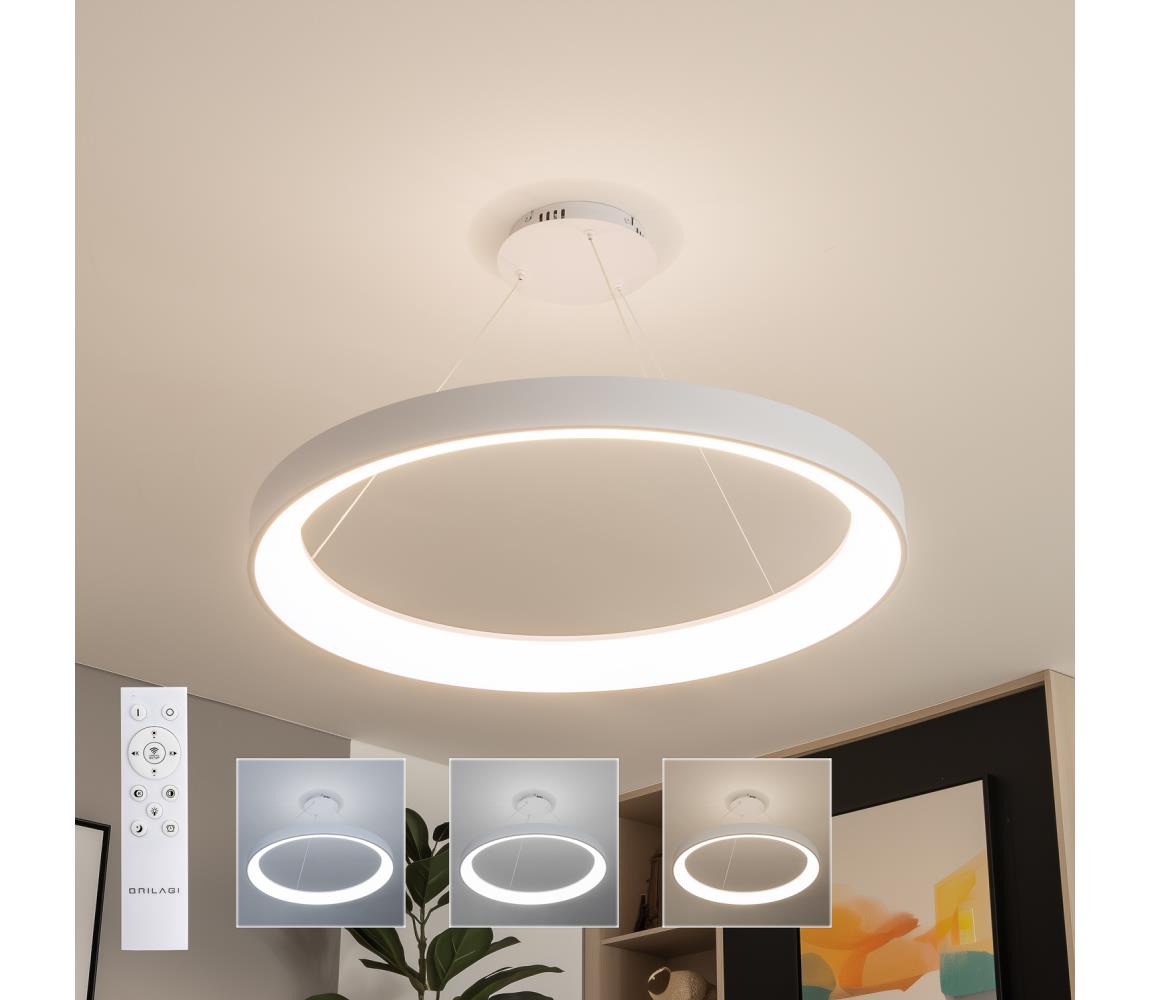 Brilagi - LED stmievateľný luster FALCON II LED/108W/230V 3000-6500K pr. 80 cm biela + diaľkové ovládanie BRCD2668-800/BI